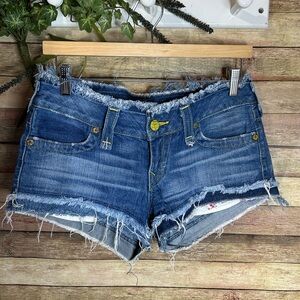 True Religion Mini Shorts Denim Women’s Size 28